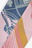 Hermès Pink/Multicolour Silk Ex-Libris Twilly