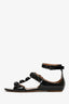 Alaïa Black Patent 'Pom Pom' Sandals Size 39