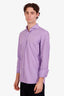 Chemise Ralph Lauren en coton violet à boutons, taille M