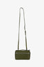 Loro Piana Green Ostrich Leather Extra Pocket L19 Top Handle