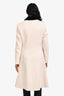 Gucci 2019 Cream/Black Wool Trench Coat Size 40