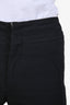 Isabel Marant Black Cotton Fitted Flared Pants Size 36