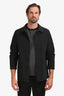 Moncler Black Giacca Button-Up Collared Top Size 3 Men's