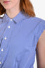 Frame Blue/White Striped Sleeveless Twist Dress Size XS