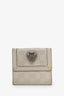 Gucci White Guccissima Heart-embellished Wallet