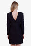 Valentino Black Bow Detailed Open Back Mini Dress Size 42