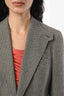Ralph Lauren Purple Label Black Houndstooth Wool Elbow Patch Blazer Size 2