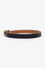 Hermès 2021 Black Swift/Gold Epsom Reversible Ancre Belt Size 70