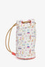 Hermès White/Multi Canvas 'Petit Chalutier' Duffle Bag Kids