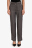 Ganni Grey Pinstriped Pants Size 36