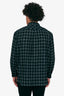 Saint Laurent Black Wool Check Button Down Shirt Size XXL Mens