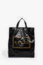 Gucci Black Coated Canvas Montecarlo Logo Tote Bag
