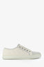Gucci White Canvas Leather GG Sneakers Size 35.5