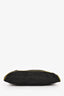 Prada Black Nylon and Green Saffiano Leather Pochette