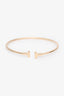 Tiffany & Co. 18K Yellow Gold T-Wire Narrow Bracelet