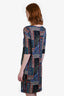 Etro Multicolour Paisley Print Quarter Sleeve Mini Dress Size 42