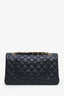 Pre-loved Chanel™ 2023 Black Quilted Caviar Medium Classic Double Flap
