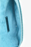 VBH Teal Metallic Glitter Manila Stretch Sparkle Clutch Bag