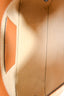 Toteme Brown Grained Leather T-Lock Clutch