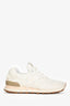 Baskets Miu Miu x New Balance blanches à logo, effet vieilli, à lacets, pointure 36,5.