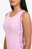 Pre-loved Chanel™ 2023 Pink Interlocking CC Mini Dress Size 36