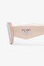 Prada Beige Rectangular Sunglasses