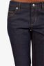Louis Vuitton Dark Blue Denim Logo Pocket Jeans Size 40