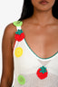 Staud White Crochet Mini "Maracuya" Dress Size L