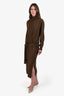 Lemaire Brown 'Trompe L'oeil' Maxi Dress Size M