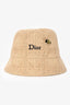 Christian Dior Tan Cotton 'Cannage Teddy-D Small Brim' Bucket Hat Size 57