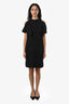 Victoria Beckham Black Short Sleeve Knee Length Dress Size 6