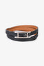 Hermès 2018 Black Swift Leather Triple Tour Behapi Bracelet Size T2