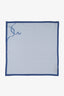 Cartier Blue Silk Printed Scarf