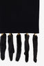Raffinati Black Mink Fur Trim Scarf