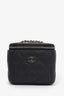 Pre-loved Chanel™ 2021+ Black Leather Disco CC Mini Vanity Crossbody Bag