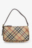Burberry Beige Haymarket Coated Canvas Pochette Shoulder Bag