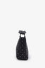 Valentino Garavani Black Quilted Leather Rockstud Top Handle With Strap