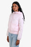 Moncler Baby Pink Hooded Ruffled Cinched Windbreaker Size 14 Kids