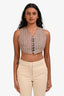 Jean Paul Gaultier Femme Pinstripe Cropped Vest Size 40