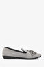 Guiseppe Zanotti Grey Suede Tassel Flats Size 38