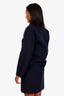 Hermès 2026 Navy Wool Cashmere Supple Coat Size 36