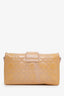 Christian Dior 2011 Beige Cannage Patent Leather Miss Dior Promenade Crossbody Clutch Bag