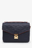 Louis Vuitton Navy Empreinte Metis Pochette Shoulder Bag with Strap