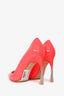 Christian Dior Neon Pink Patent Plexi Pumps Size 37
