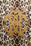 Roberto Cavalli Brown/Cream Leopard Multiprint Silk Scarf