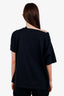Hermès Black Cotton Embroidered Pocket Tunic Top Size 40