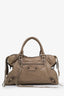 Balenciaga Taupe Leather Motocross Classic City with Strap