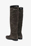 Prada Grey Suede Pointed Toe Boots Size 36