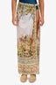 Camilla White/Multicolour Silk Floral Sarong Size S/M