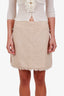 Pre-loved Chanel™ Beige Cotton Mini Skirt Size 40